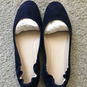 Theory Glove Ballet Flat In Suede Size 36